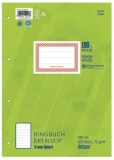 Ringbuchblock - A4, 100 Blatt, 70 g/qm, liniert