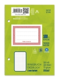 Ringbuchblock - A6, 100 Blatt, 70 g/qm, kariert