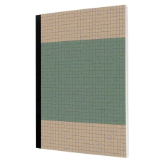 Notizbuch Recycling, A5, 80g/m², 100 Blatt, Softcover, kariert, lichtblau