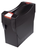 Hängemappenbox SWING-PLUS mit Deckel, für 20 Hängemappen, schwarz