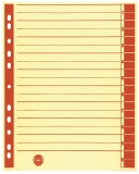 Trennblätter - A4 Überbreite, rot, farbiger Rahmendruck, 100 Stück