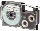 Schriftbandkassette Kunststoff - 9 mm x 8 m, schwarz auf weiß