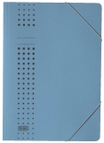 Eckspanner chic A4, für ca. 150 DIN A4-Blätter, mit Eckspannergummi, aus 320 g/m² Karton (RC), blau