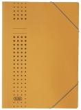 Eckspanner chic A4, für ca. 150 DIN A4-Blätter, mit Eckspannergummi, aus 320 g/m² Karton (RC), gelb