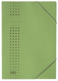 Eckspanner chic A4, für ca. 150 DIN A4-Blätter, mit Eckspannergummi, aus 320 g/m² Karton (RC), grün