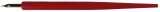 Federhalter mit Feder HI-801, Holz, rot