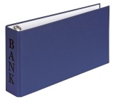 Bankordner BANK - A6, 2-D-Ring-Mechanik 30 mm, blau