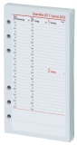 Ersatzkalendarium Kompakt - A6, 1 Woche / 2 Seiten, vertikal