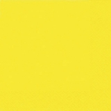 Serviette Zelltuch - 33 x 33 cm, uni gelb