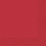 Serviette Zelltuch - 33 x 33 cm, uni rot