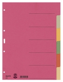 4358 Register - Karton, blanko, A4, 6 Blatt, farbig