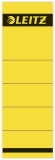 1642 Rückenschilder - Papier, kurz/breit, 10 Stück, gelb