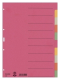 4359 Register - Karton, blanko, A4, 10 Blatt, farbig