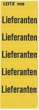 1508 Inhaltsschild Lieferanten, selbstklebend, 100 Stück, gelb