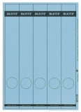1688 PC-beschriftbare Rückenschilder - Papier, lang/schmal, 125 Stück, blau