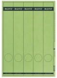 1688 PC-beschriftbare Rückenschilder - Papier, lang/schmal, 125 Stück, grün