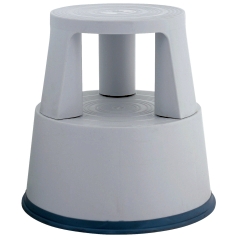 Rollhocker aus Kunststoff - Gewicht 2,9 kg, lichtgrau