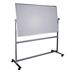 Whiteboard Mobil mit Drehfunktion U-Act!Line® Stahl, Alurahmen, 1200x900mm, weiß