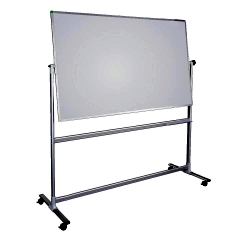 Whiteboard Mobil mit Drehfunktion U-Act!Line® Stahl, Alurahmen, 1500x1000mm, weiß