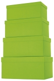 Geschenkkarton One Colour - 4 tlg., hoch, hellgrün