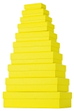 Geschenkkarton One Colour - 10 tlg., flach, gelb