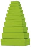 Geschenkkarton One Colour - 10 tlg., flach, hellgrün