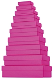 Geschenkkarton One Colour - 10 tlg., flach, pink