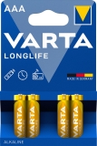 Batterien LONGLIFE - AAA/LR03, 4 Stück, blau/gelb