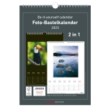 Foto-Bastelkalender Do-it Yourself - 21 x 29,7 cm, 2 in 1, schwarz/weiß
