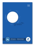 Heftschoner - A5, 150 g, blau, Recycling