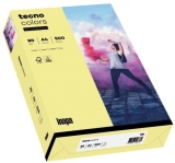 Multifunktionspapier tecno® colors - A4, 80 g/qm, hellgelb, 500 Blatt