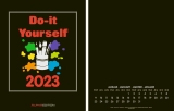 Bastelkalender Do-it Yourself - 24 x 31 cm, schwarz