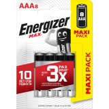 Batterie Max Alkaline AAA / Micro / LR03 8 Stück