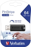 USB Stick 3.0 PinStripe - 64 GB, schwarz