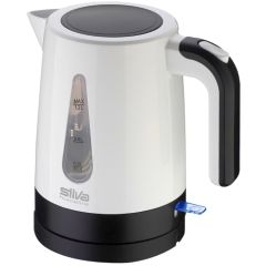 Wasserkocher KL 1025, 1,2 Liter, weiß/schwarz