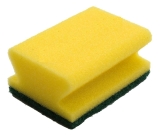 Schwamm - gelb/grün, 9,5 x 6 cm