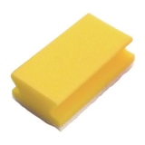 Schwamm - gelb/weiß, 13 x 4,5 x 7,5 cm