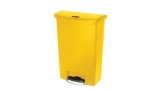 Slim Jim® Step-On-Tretabfallbehälter - 90 L, gelb