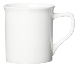 Kaffeebecher Simple - 400ml, Porzellan, weiß, 6 Stück