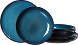Speiseservice bali - 8-tlg., Keramik, blau
