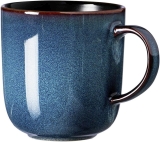 Kaffeebecher bali - 400 ml, Keramik, blau, 6 Stück
