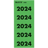 1422 Inhaltsschild 2024 - selbstklebend, 100 Stück, grün