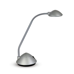 LED-Tischleuchte MAULarc, 3000 Kelvin, silber