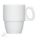 Kaffeebecher Dimension - 0,29 l, Porzellan, weiß, 6 Stück