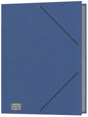 Konferenz- und Ordnungsmappe - 9 Fächer, A4, Karton, blau