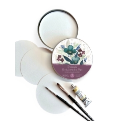 Aquarellblock, Ø 13 cm, 300g/m², 30 Blatt, matt