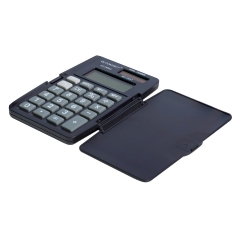 Taschenrechner mit Deckel, 8-stellig, schwarz