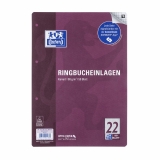 Ringbucheinlage LIN22 - A4, kariert, 90g/qm, 4-fach gelocht, 50 Blatt