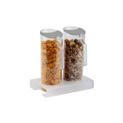 Cerialien-Bar - 5-teiliges Set, 3L, weiß/transparent