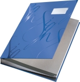 5745 Unterschriftsmappe Design. 18 Fächer. blau